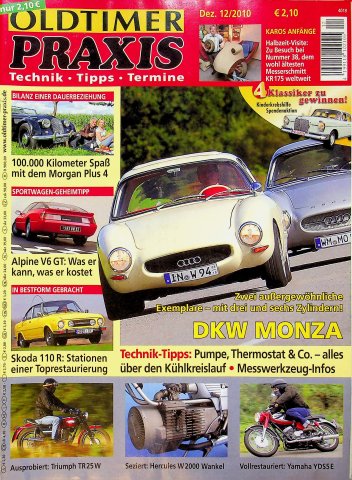 Deckblatt Oldtimer Praxis (12/2010)